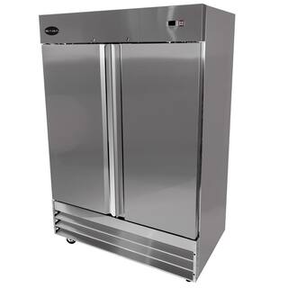 SABA 47.0 cu. ft. Two Door Commercial Reach In Upright Freezer in Stainless Steel S-47F