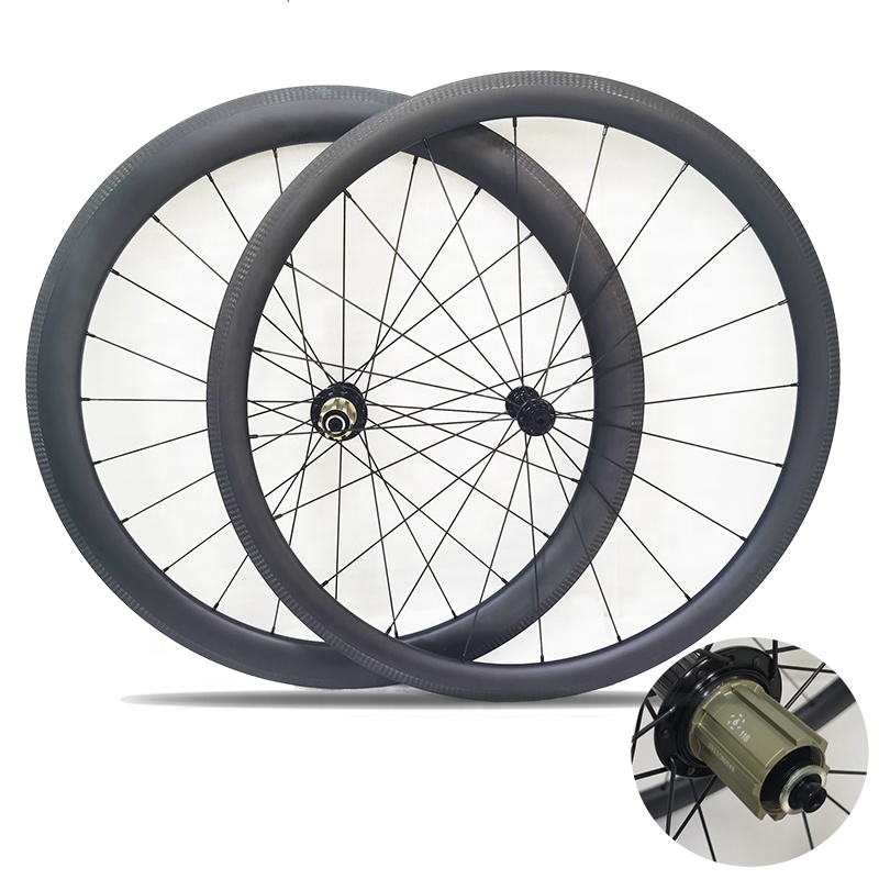 700C Bitex 6 Pawls  25mm Wide  U Shape Cycling Chinese Road Bike Carbon Wheelset Clincher 20 24H Tubeless Wheels