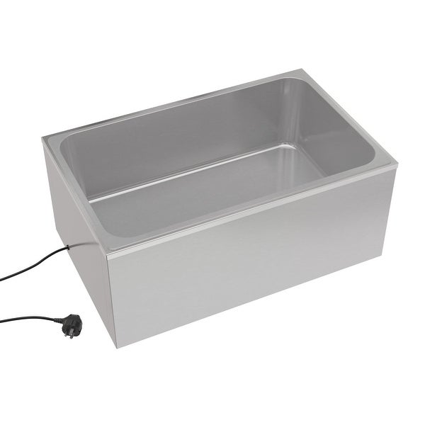 21 Qt. Stainless Steel Countertop Food Warmer， Soup Station， and Buffet Table Server with One Serving Section