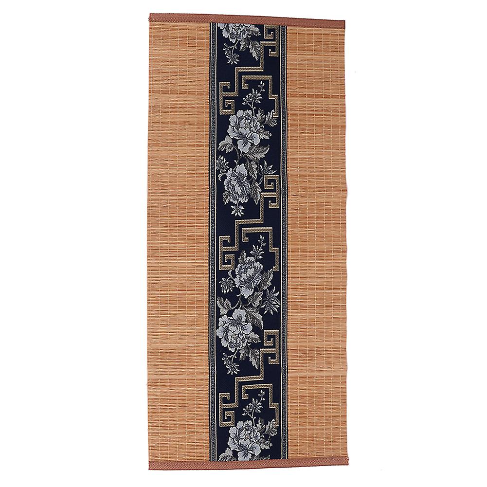 Classical Style Tea Set Bamboo Mat Tea Table Runner Decoration Tea Ceremony Accessories <br>navy Blue 30x60cm