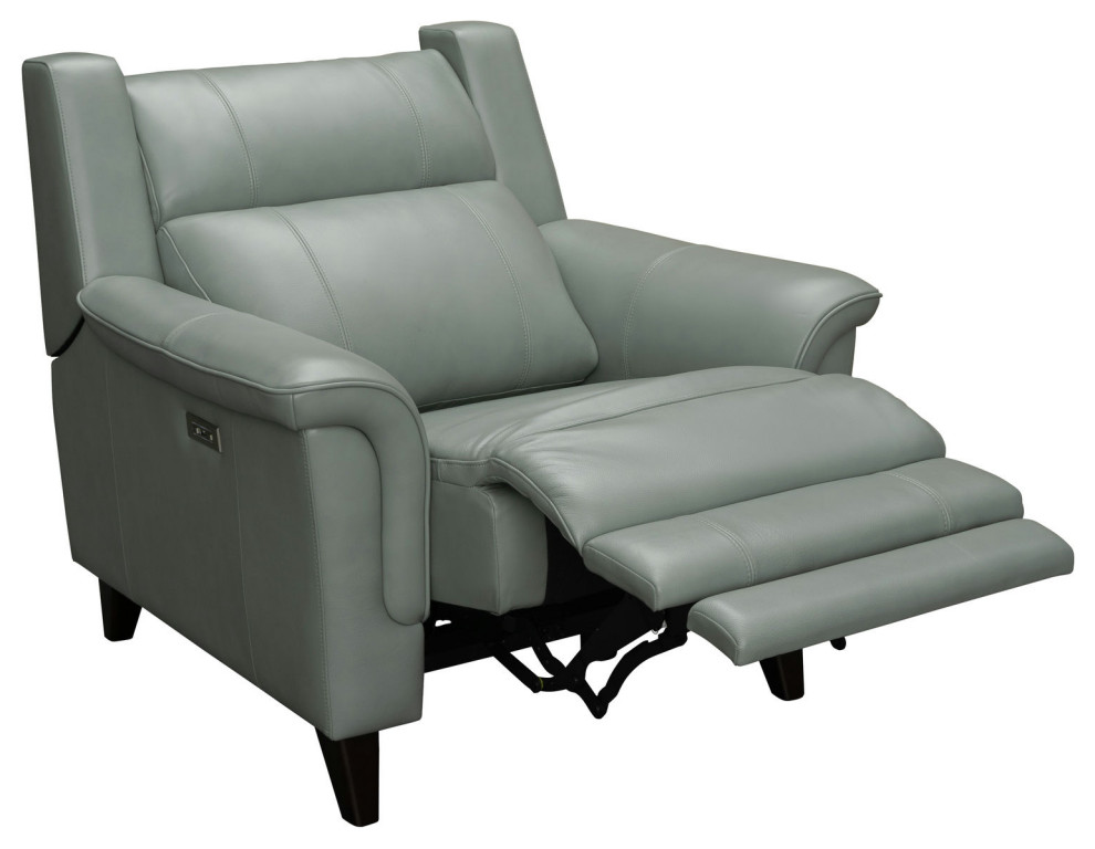 9PH 3716 Kester Power Recliner  Lorenzo Mint   Midcentury   Recliner Chairs   by PARMA HOME  Houzz