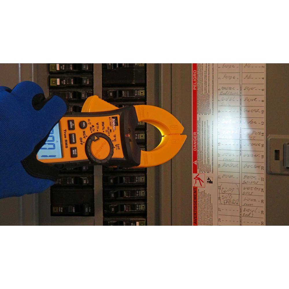 IDEAL TightSight 600 Amp ACDC TRMS Clamp Meter 61-757