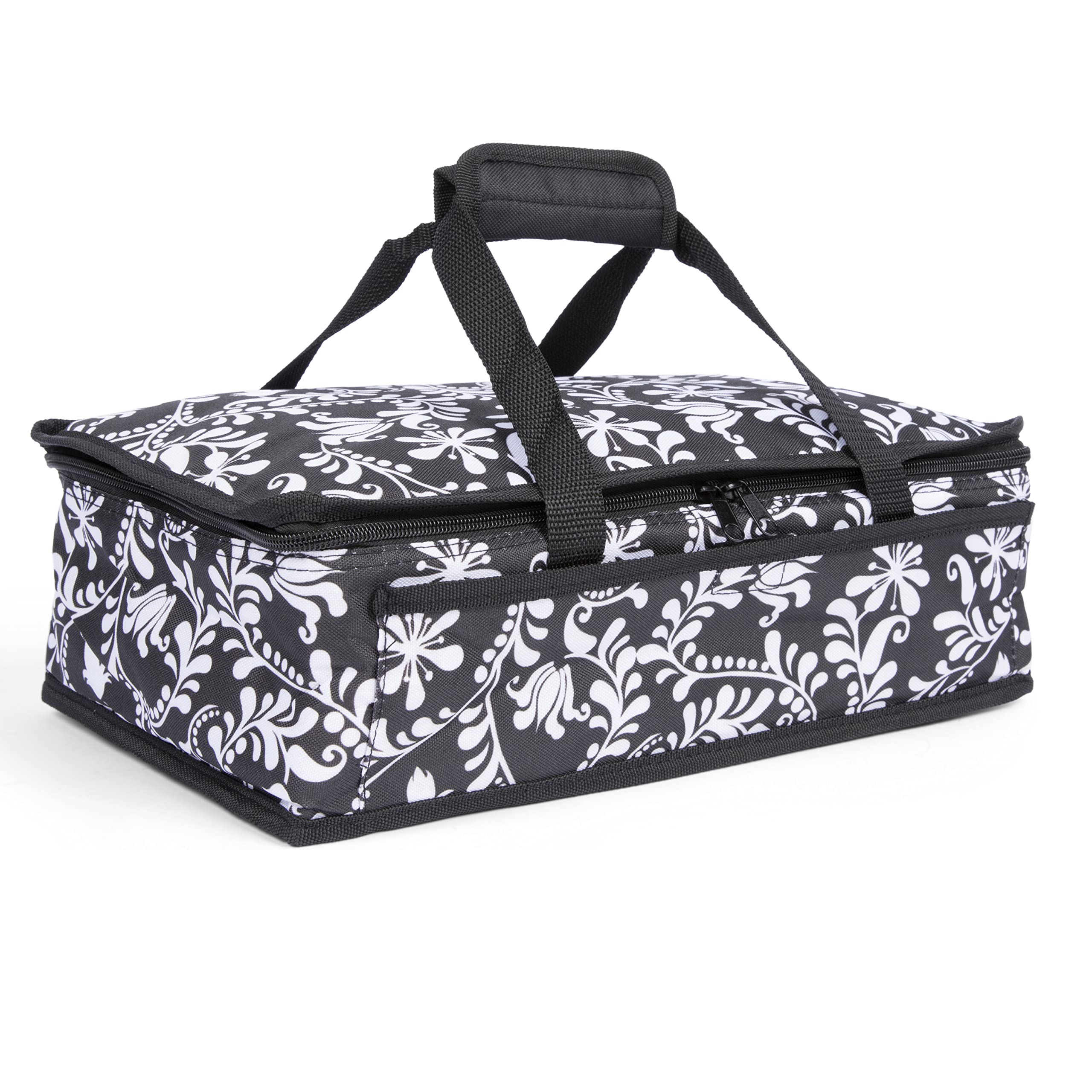 Dawhud Direct Insulated Casserole Travel Carry Bag X516 Black and White Design