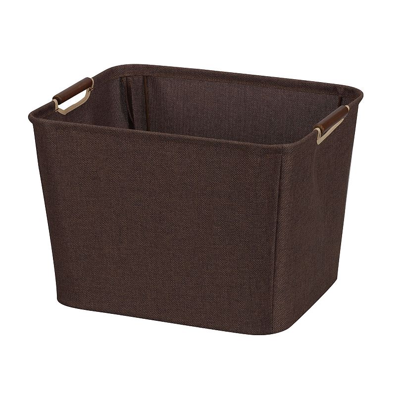 Household Essentials Brown Medium Open Tapered Storage Bin