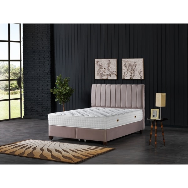 Cardoba Modern Bedroom Set Queen Size (150*200) (Foundation-Headboard- Mattress) - - 32668068