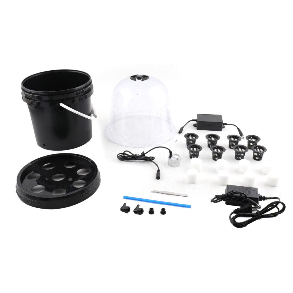 ECUTEE Complete Hydroponic System 8 Site Hydroponic Grow Kit Seeds Plant Gardening Tool