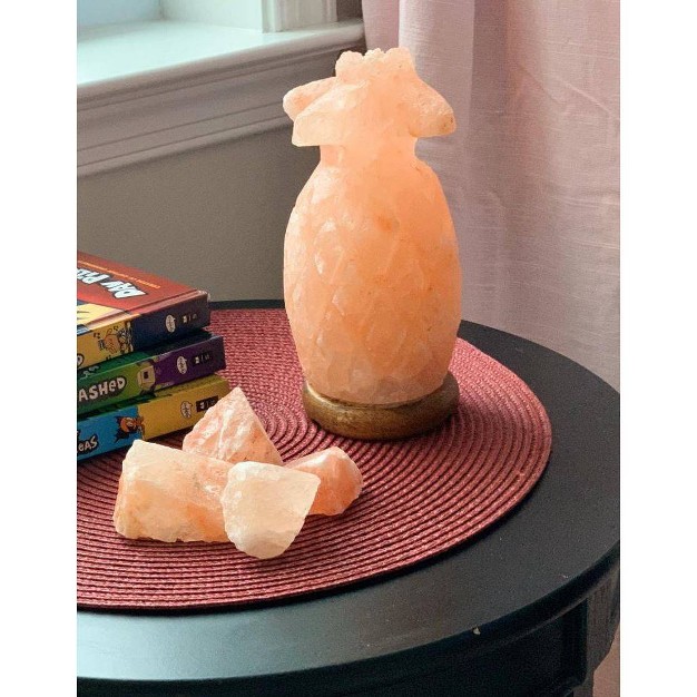 Pineapple Salt Lamp Pink Q amp a Himalayan Salt