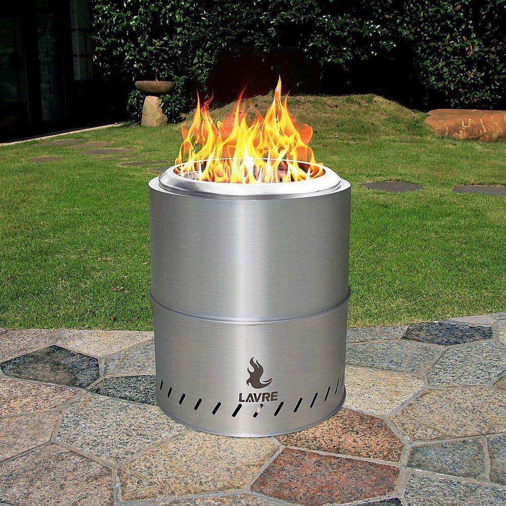 Stainless Steel Smokeless Outdoor Wood Burning Portable Fire Pit