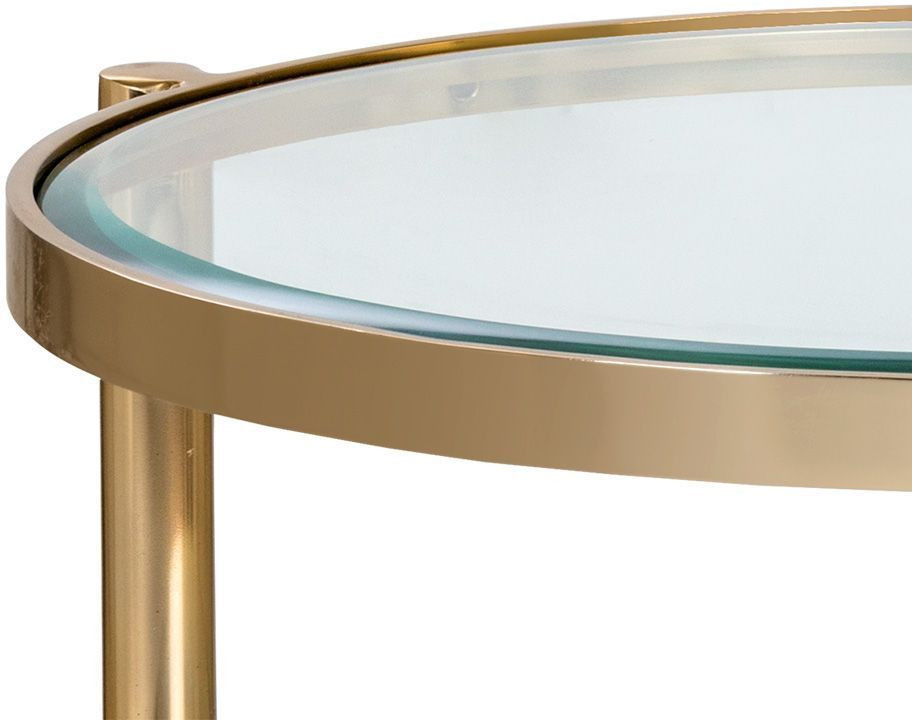 Sunpan Moncasa Helica Side Table   Brass   Contemporary   Side Tables And End Tables   by Unlimited Furniture Group  Houzz