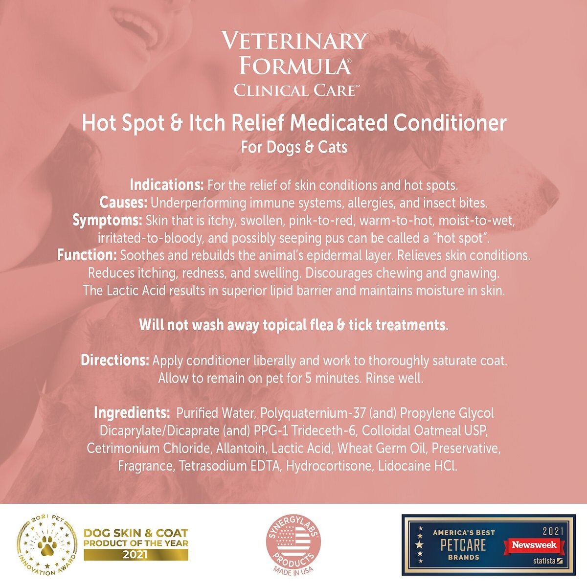 Veterinary Formula Clinical Care Hot Spot and Itch Relief Conditioner