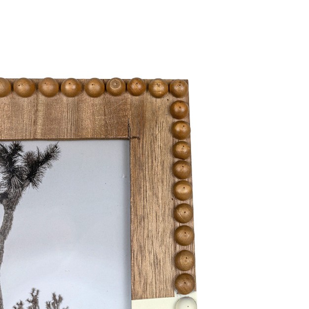 8x10 Inch Beaded Picture Frame White Dipped Wood Mdf amp Glass By Foreside Home amp Garden