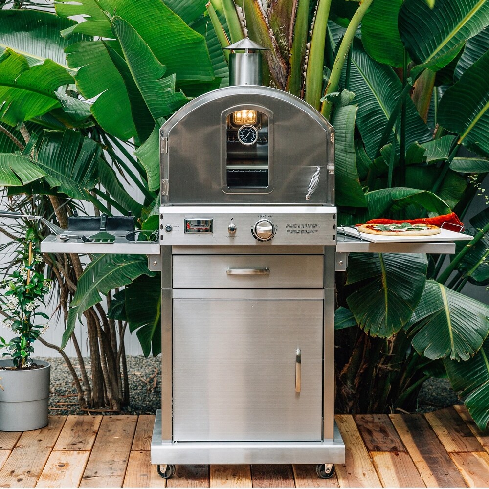 Summerset Freestanding Natural Gas Outdoor Pizza Oven   SS OVFS NG