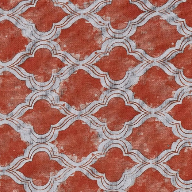 Split p Watercolor Geo Table Runner Coral