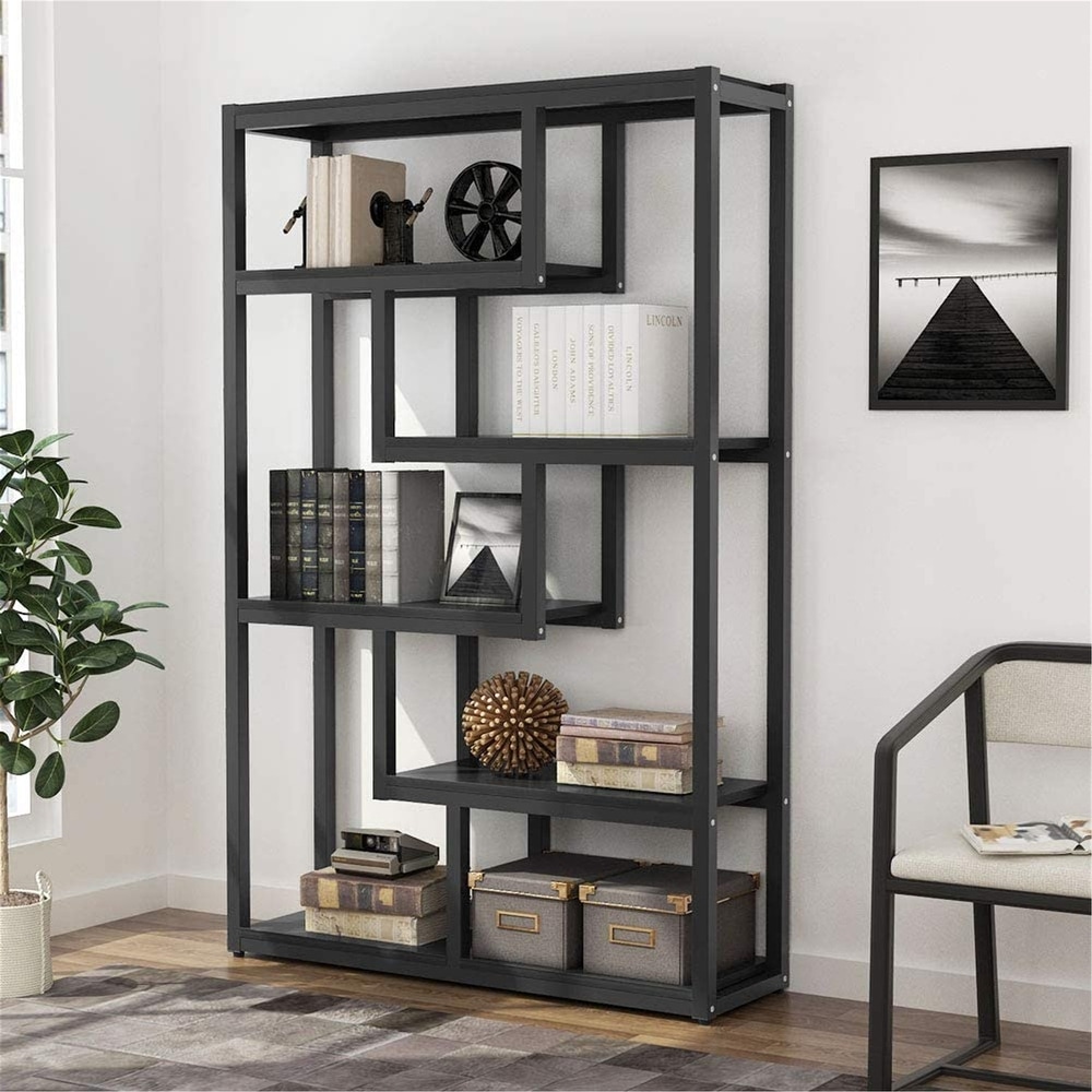 Bookshelf  Modern Etagere Bookcase  Storage and Display Shelves