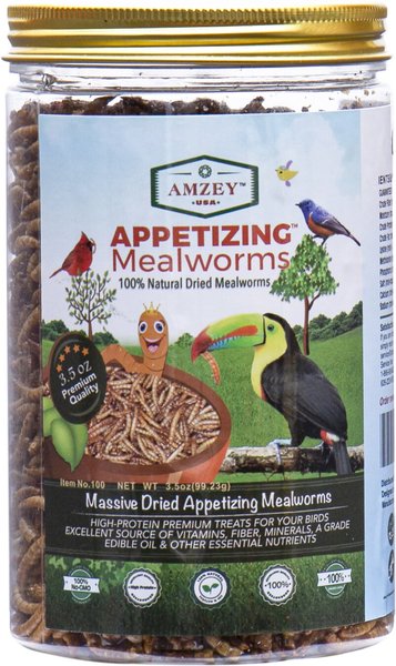 Amzey Appetizing Mealworms Wild Bird Treats