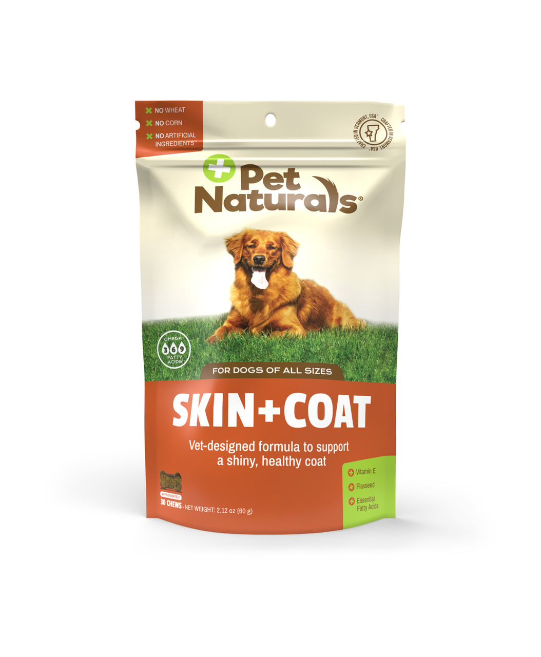 Pet Naturals Skin + Coat Chicken Dog Chews， 30 Ct.