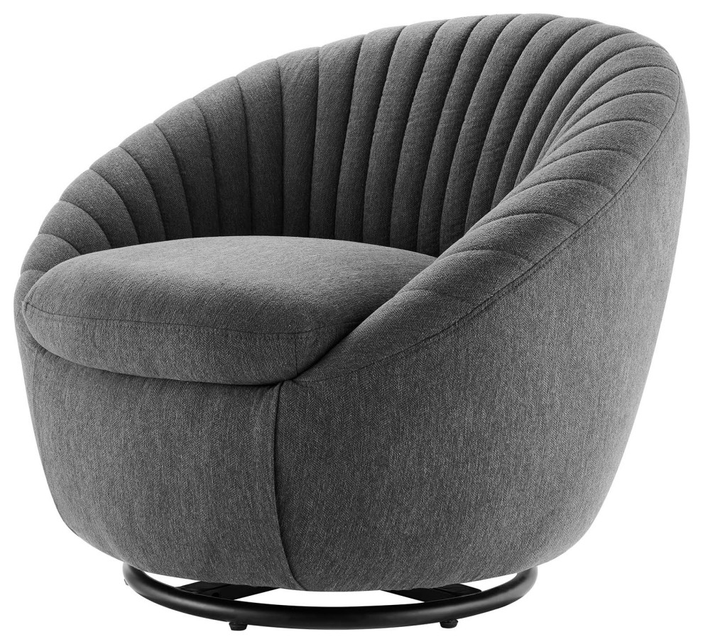 ArmTufted Chair Accent Tufted Chair  Black Modern  Hospitality   Contemporary   Armchairs And Accent Chairs   by House Bound  Houzz