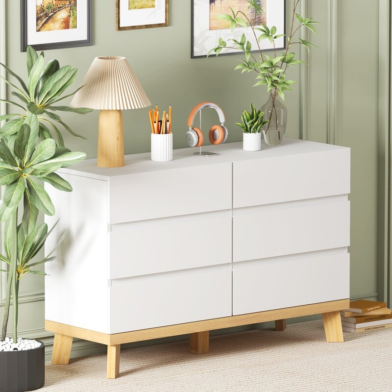 6 Drawers Concise Storage Cabinet for the living room bedroom