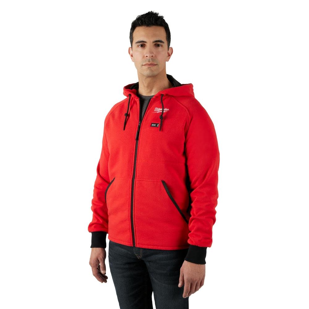 Milwaukee M12 Heated Hoodie Bare Tool Red Medium