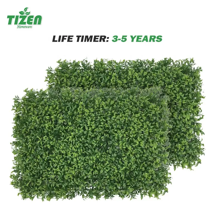 Tizen factory supply Outdoor Home Decoration Vertical panel Wall Hanging Green Artificial Plant Grass Wall