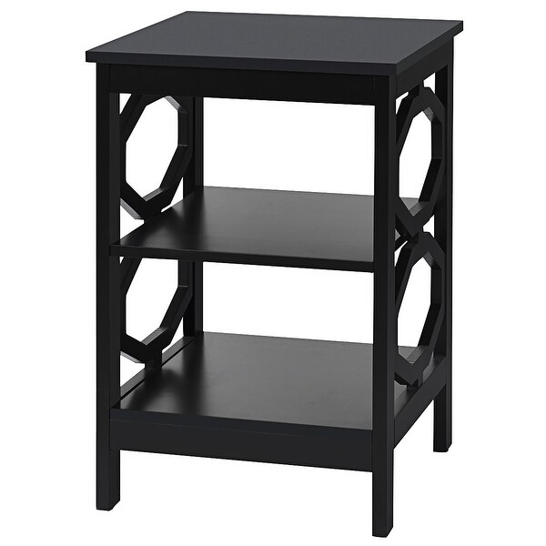 Costway 3-tier Nightstand Sofa Side End Accent Table Storage Display - - 36902713