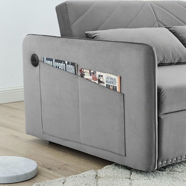 3-in-1 adjustable sleeper with pull-out bed