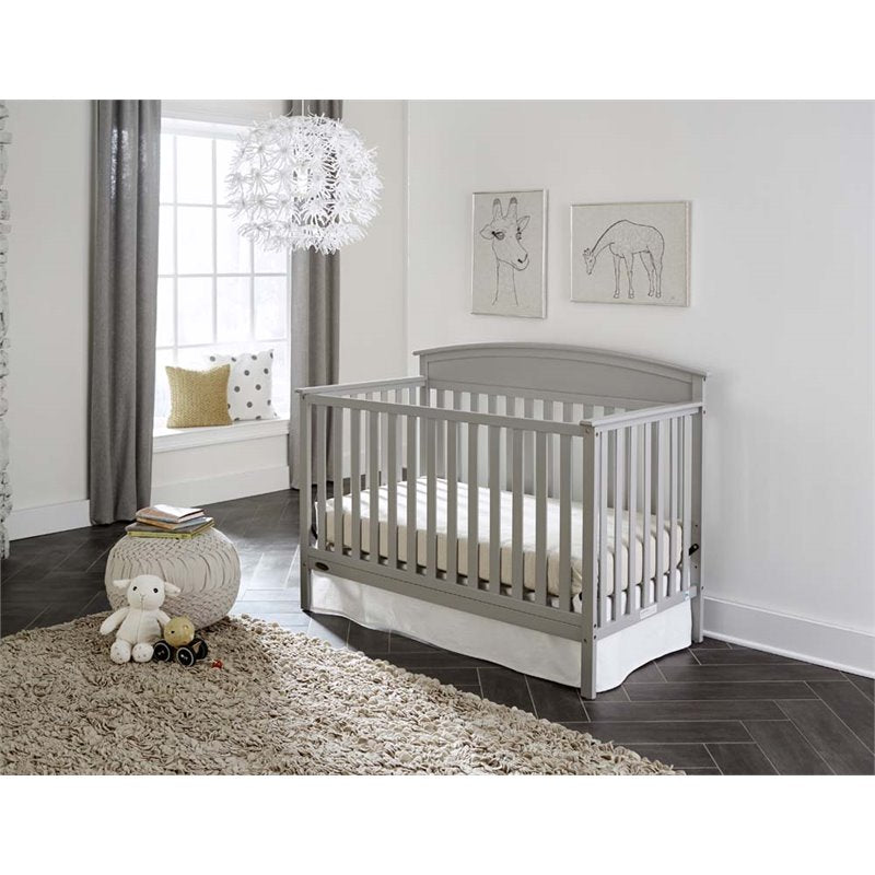 Home Square 3-Piece Set with 4-Drawer Chest & Dresser & 4-in-1 Convertible Crib