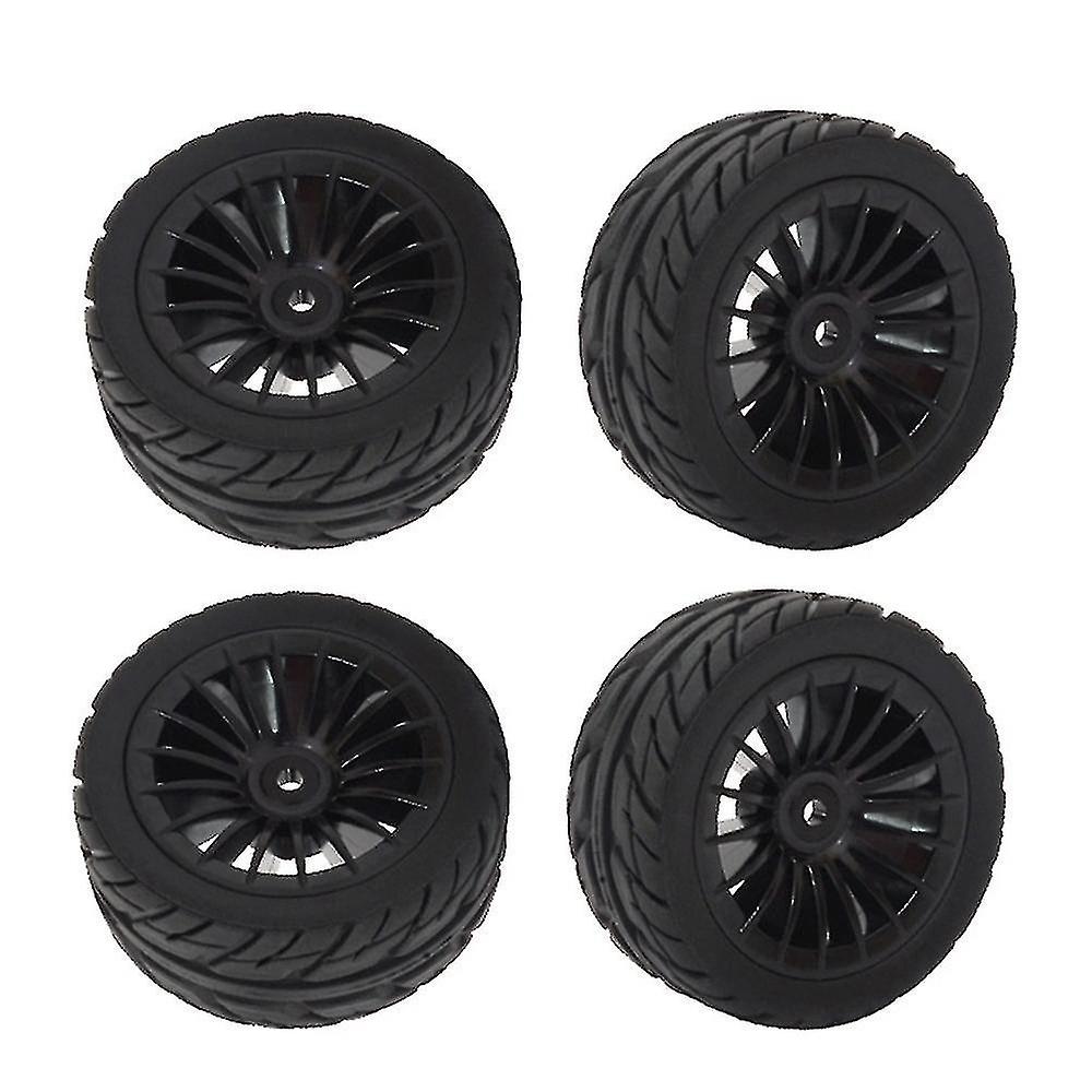 4pcs Rubber Tires Tyre Wheel For Sg1603 Sg1604 1/16 Rc Car Parts，2