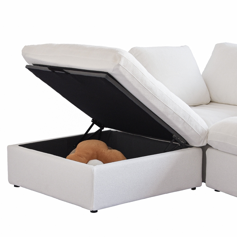 Down Filled Corner Sectional Couch for Living Room Set