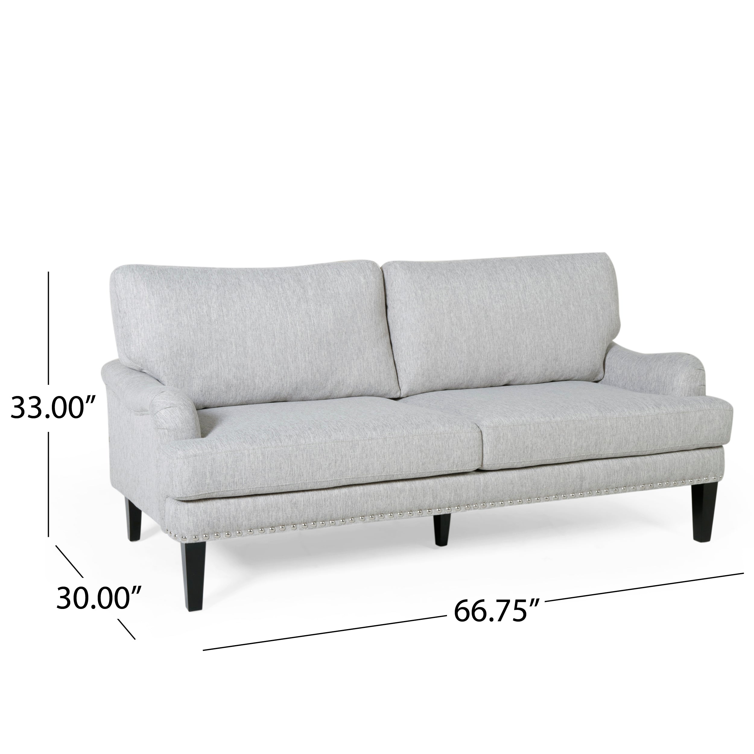 Karsyn Contemporary Fabric Loveseat