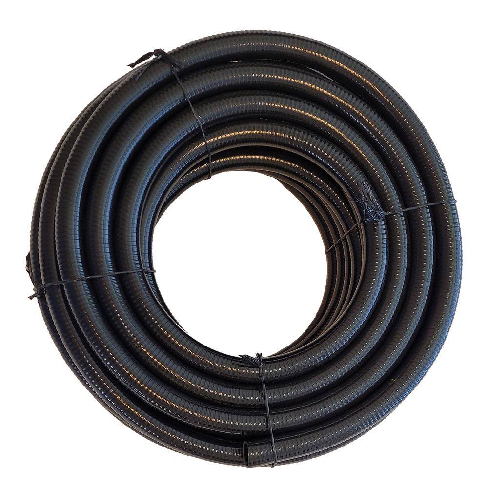 HYDROMAXX 1 in. Dia. x 100 ft. Black Non Metallic Flexible Liquid Tight Electrical Conduit LT100100B