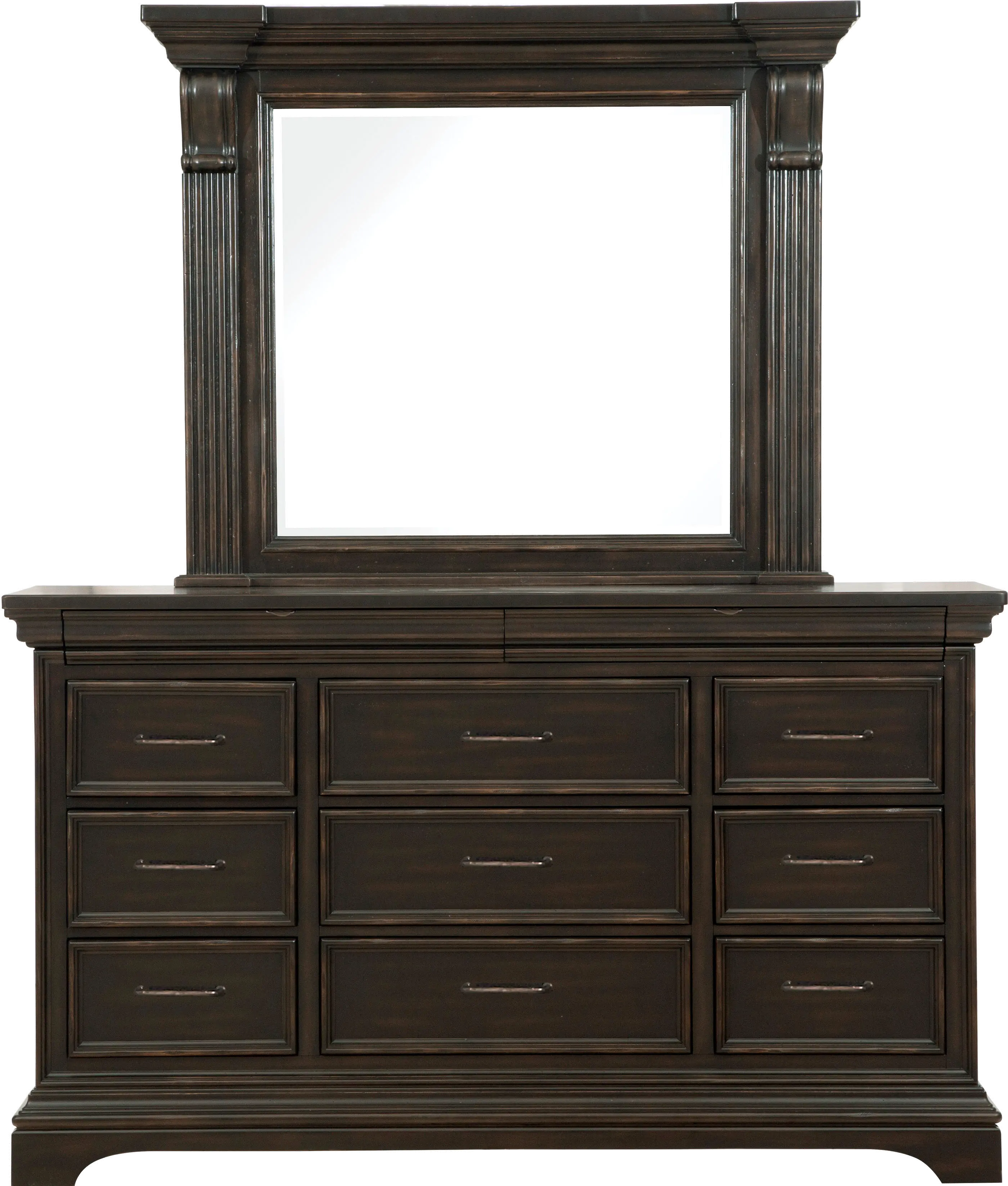 Caldwell Dark Brown Dresser