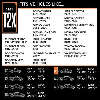 Budge Protector V 222 in. x 60 in. x 56 in. Truck Cover Size T2X 5LTF2X