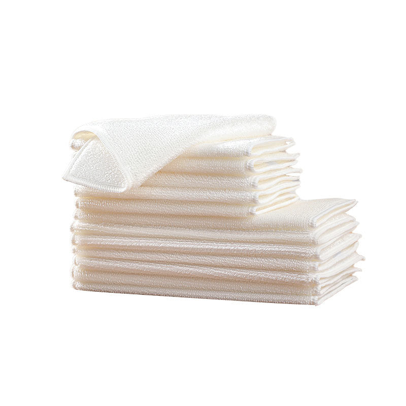 Non-stick dishcloths kitchen wipes absorbent dish towels bamboo fiber dishwashing rags