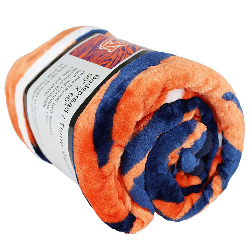 NCAA Auburn Tigers Soft Raschel Throw Blanket