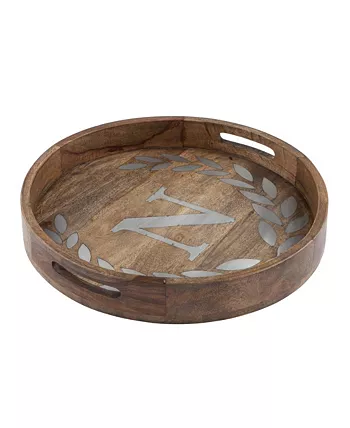 The GG Collection Heritage Collection Monogram Mango Wood Round Tray