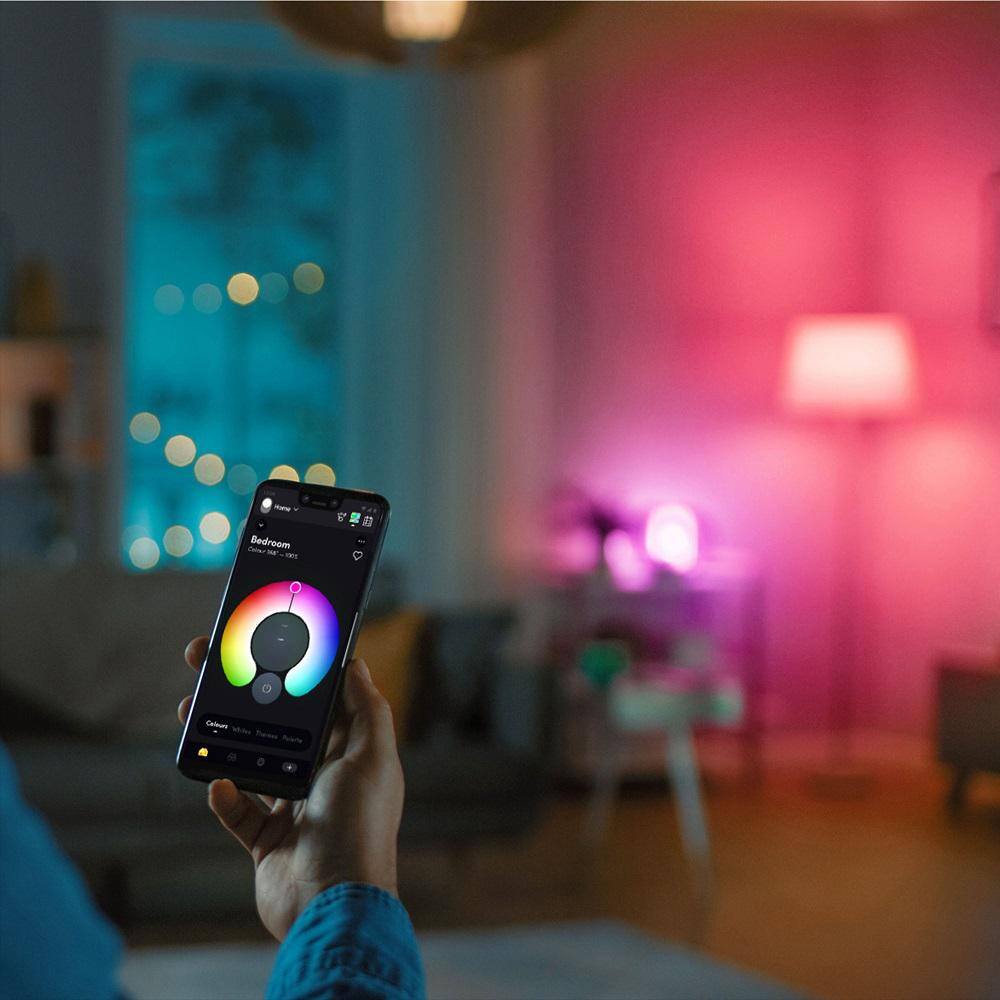 LIFX 75-Watt Equivalent BR30 Multi-Color Smart Wi-Fi LED Bulb Night Vision Works AlexaHey GoogleHomeKitSiri 1-Pack LHB30E26IRUS