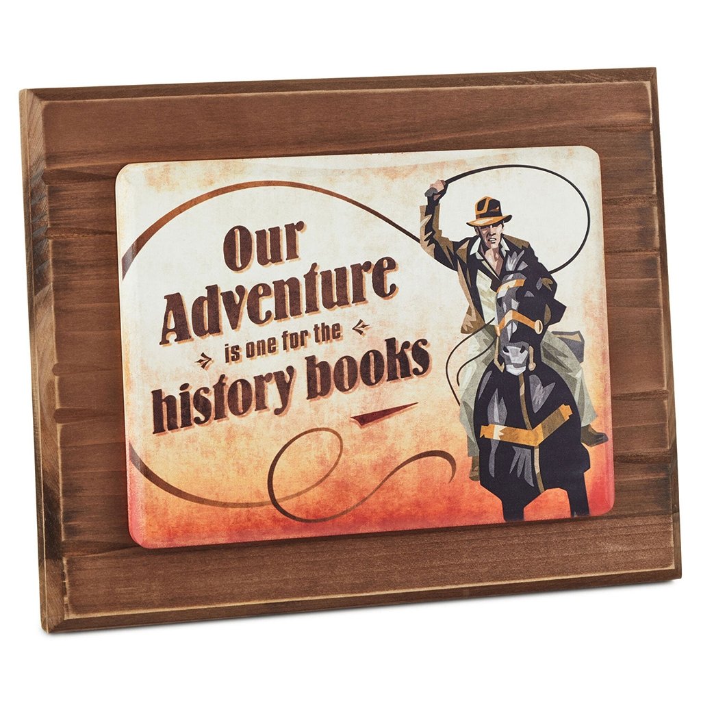 Hallmark  Indiana Jones™ Our Adventure Wood Quote Sign, 11x9