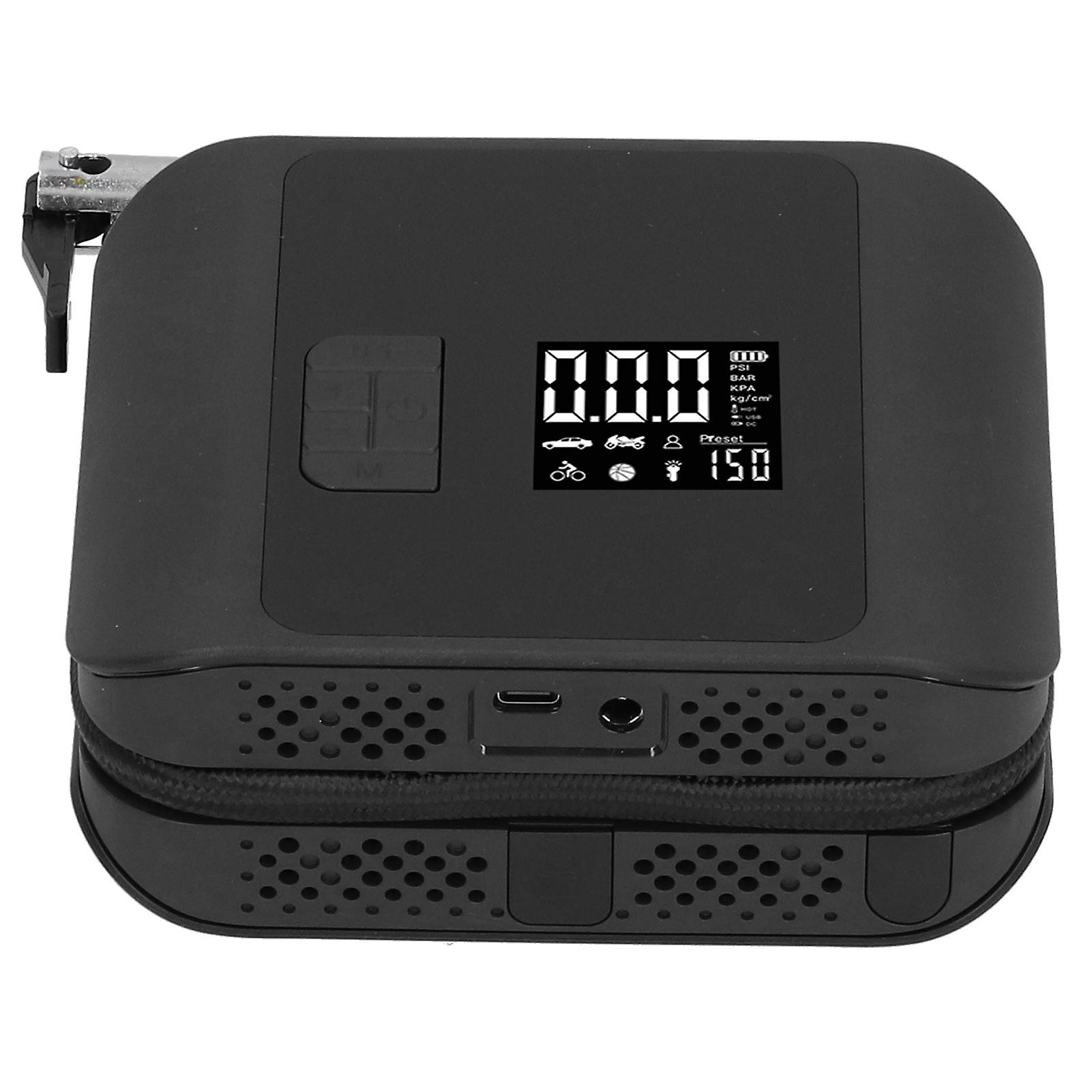 150psi Electric Air Pump Cordless Electric Tire Inflator For Car Tires Ball Auto Inflate Stop