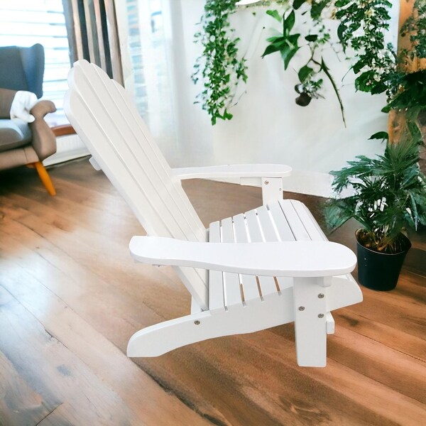 KISRAIS Wooden Children Adirondack Chair for Outdoor/Indoor Use