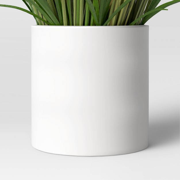 X 15 quot Artificial Onion Grass Arrangement In Ceramic Pot