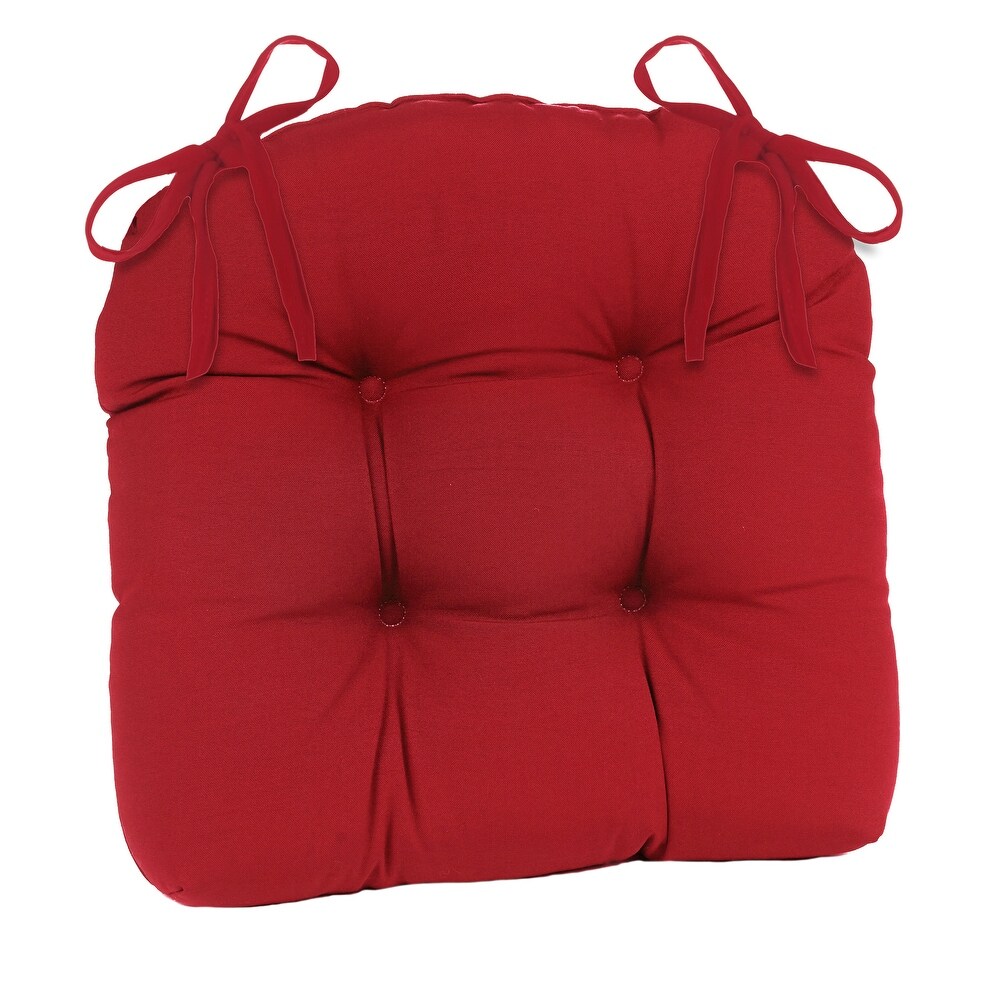 Klear Vu Wicker Solarium Indoor/Outdoor Tufted Chair Cushion Set