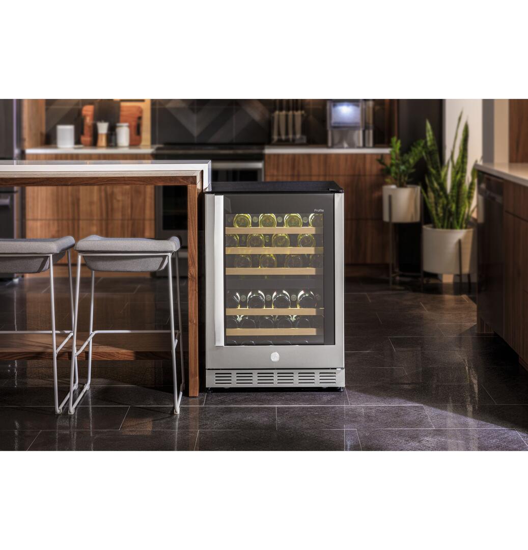 GE Profile PWS06DSPSS 24 Inch Stainless Steel Wine Cooler