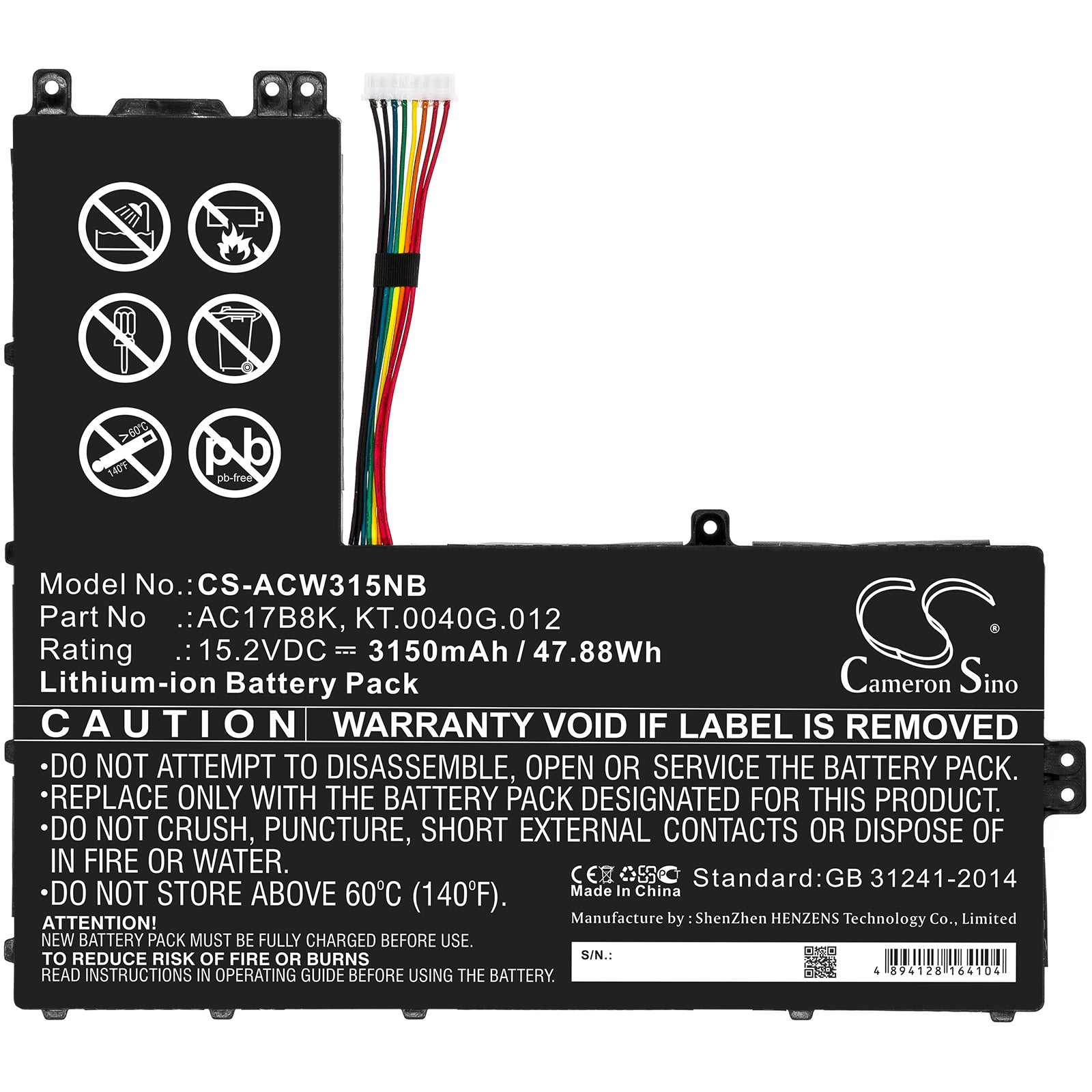 Acer SF31552G51HV SF31552G55EW SF31552G55UW Replacement Battery BatteryClerkcom Laptop and Notebook