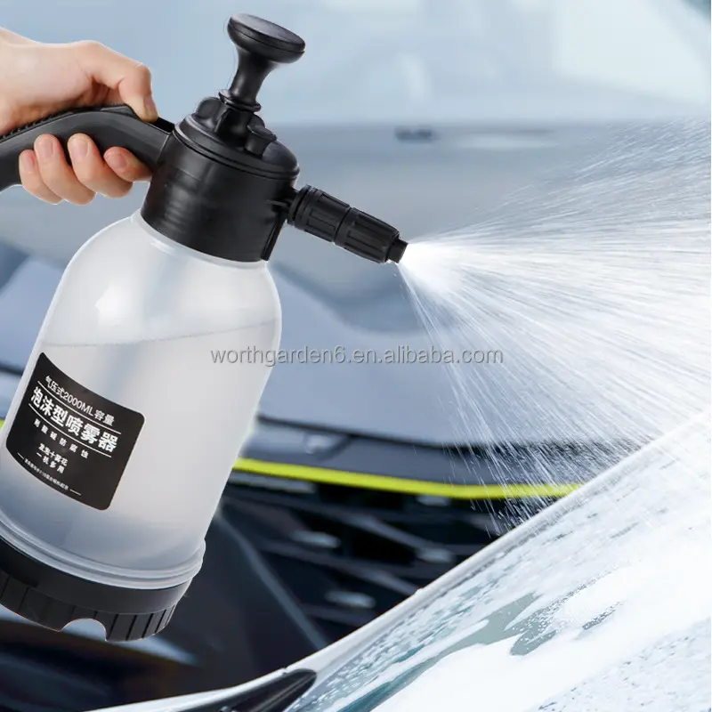 2 Liters Car Washing Pressure Plastic Hand Pump Garden Foam Sprayer