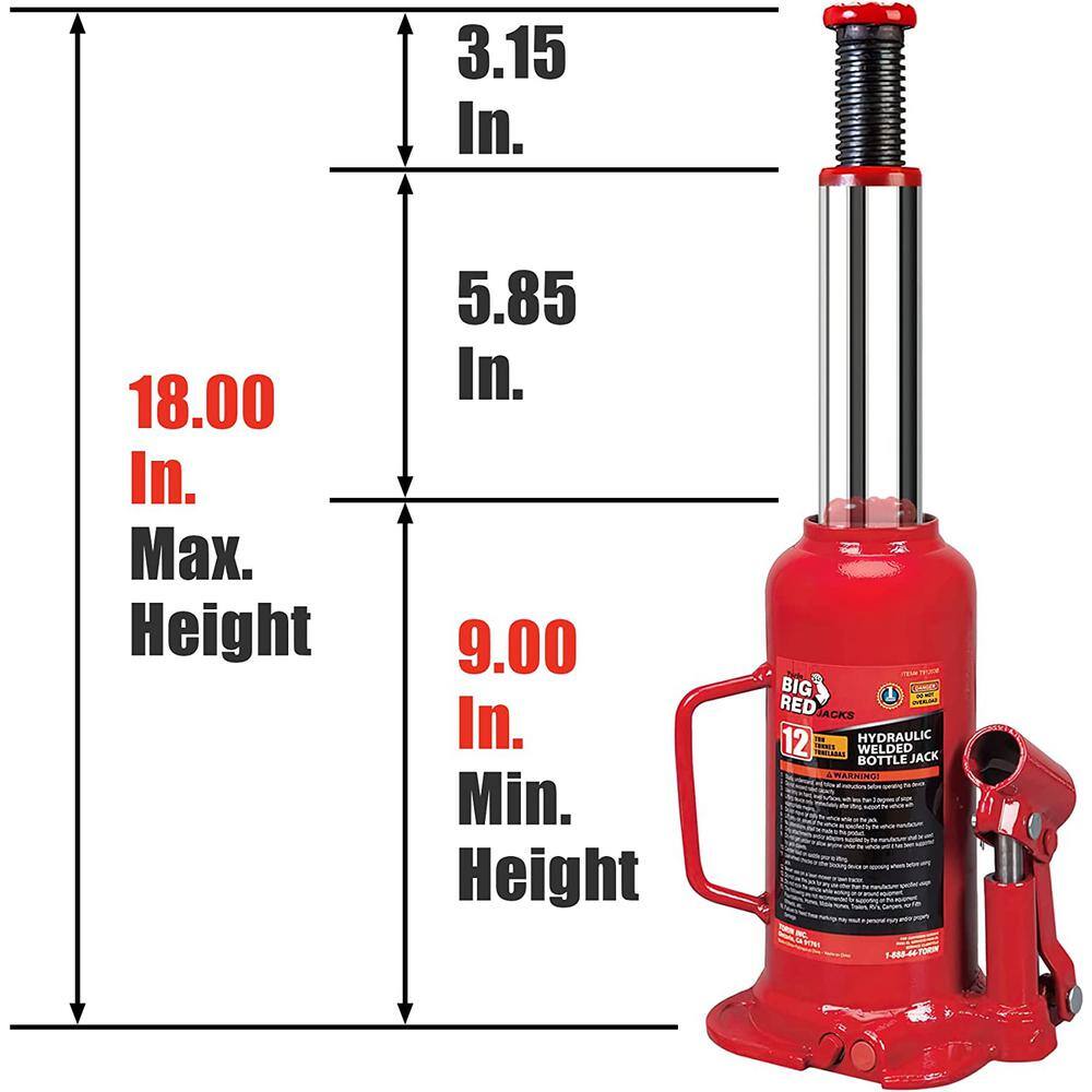 Big Red 12-Ton Bottle Jack T91203