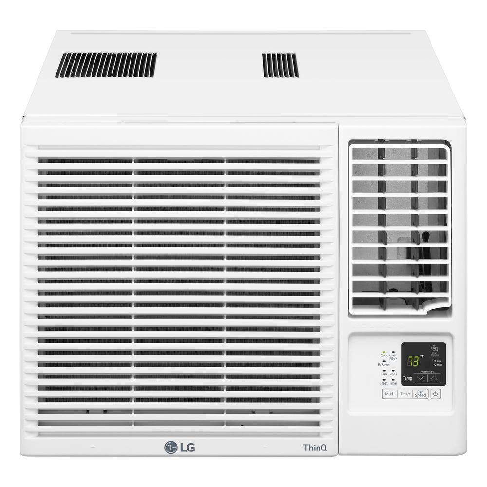 LG 12000 BTU 230208-Volt Window Air Conditioner LW1221HRSM Cools 550 Sq. Ft. with Cool and Heat Wi-Fi Enabled LW1221HRSM