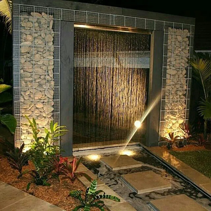 Artificial Corten Steel   Stainless Steel Home Decor Waterfall Artificial Garden Fountain