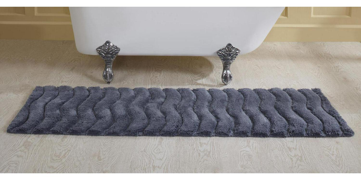 Better Trends Indulgence 100% Cotton 20  x 60  Bath Mat 8211 Gray  Crowdfused