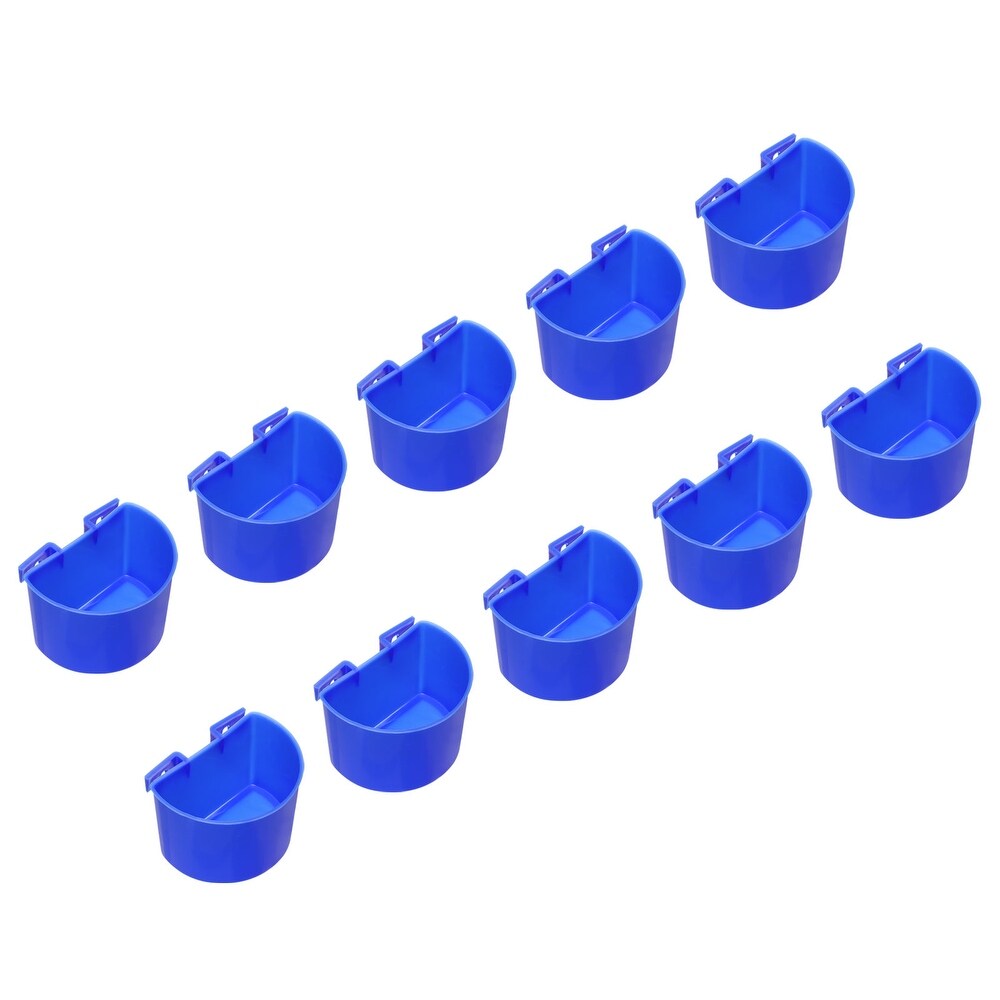 Mini Bird Feeder Cage Cups Water Bowl Small Feeding Container 10pcs